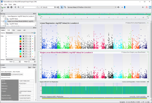 GenomeBrowse visualization of results with a clear signal in Chromosome 1