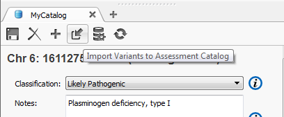 Figure 6: Import options for catalog
