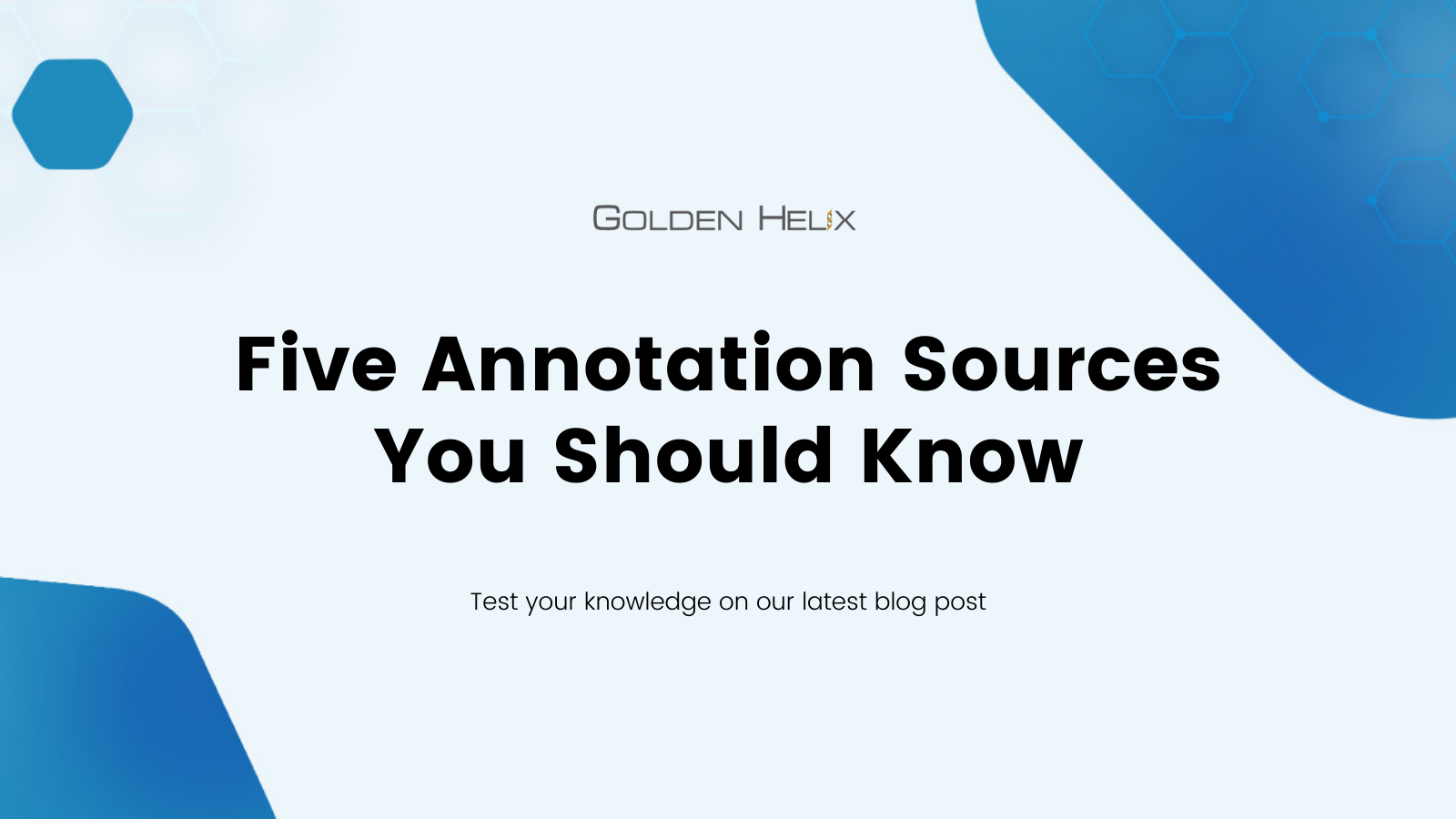 Five Annotation Sources You Should Know