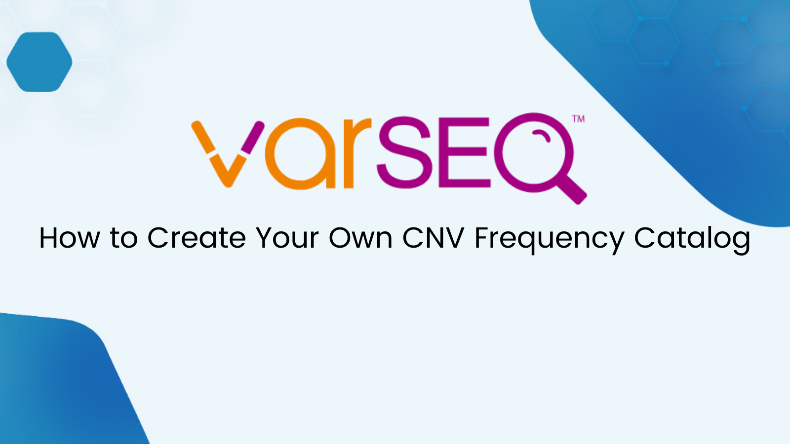 create your own cnv frequency catalog