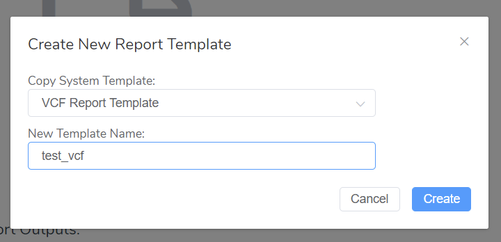 Figure 11: Creating a new custom report script