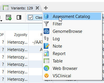 Figure 3: Opening assessment catalogs for editing.
